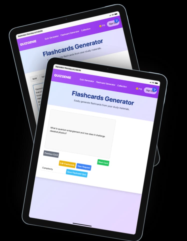 Generate Flashcards